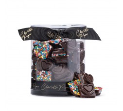 Charlotte Piper Tiny Hearts Dark Chocolate with Sprinkles 130g