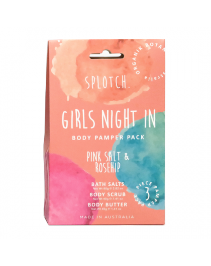 SPLOTCH PINK SALT & ROSEHIP OIL GIRLS NIGHT IN PAMPER PACK